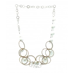 Collana lunga in argento...