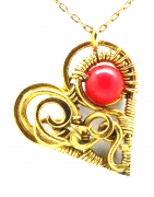 Collana con cuore artigianale